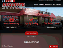 Tablet Screenshot of discoverautocenter.com